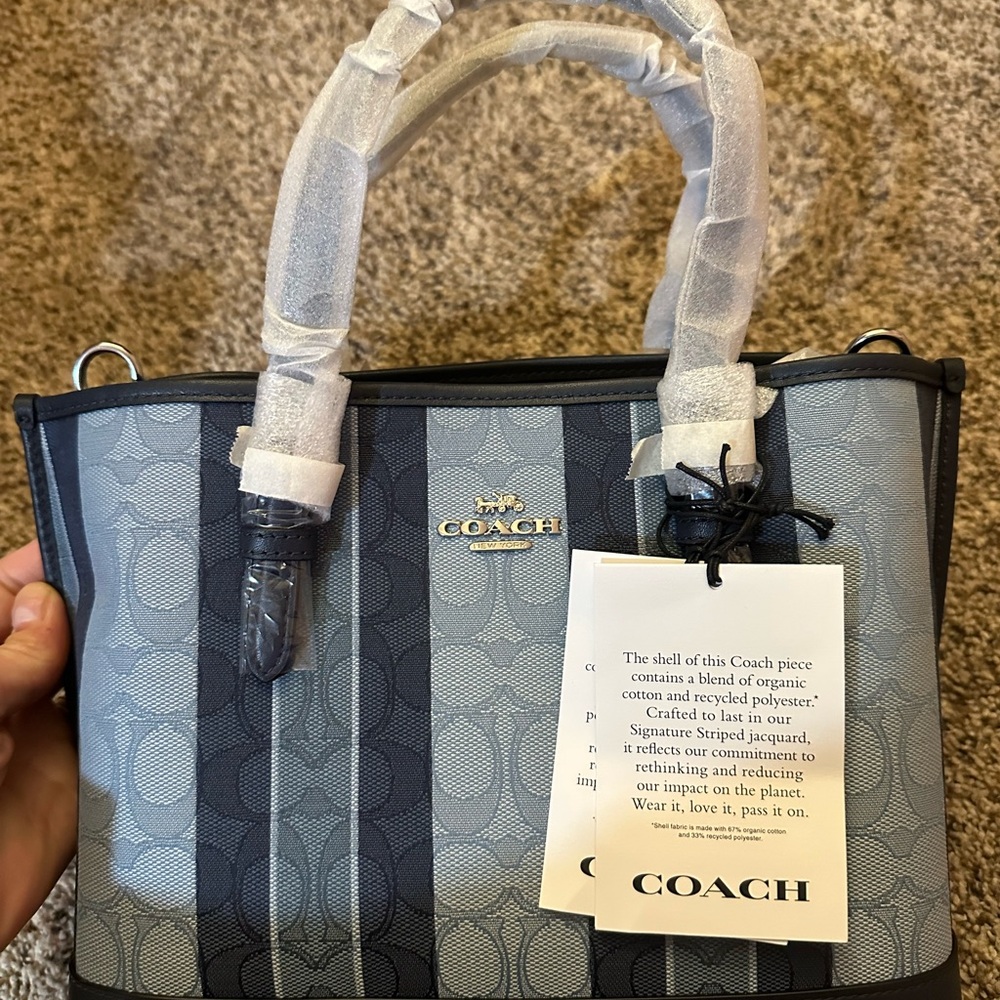 Beautiful Blue Coach Bag NWT